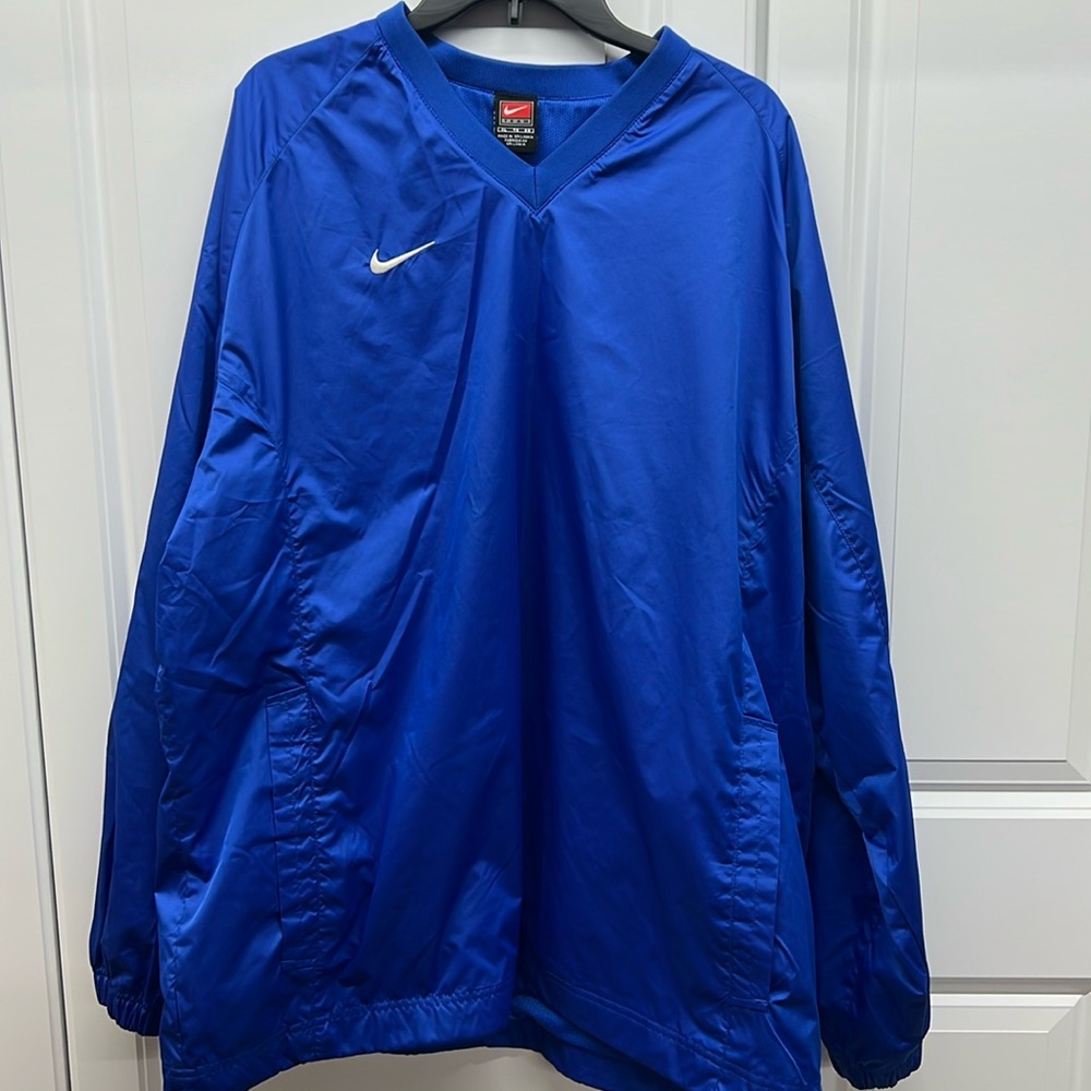 Vintage - Nike - Windbreaker Pullover - Bright Blue - XL